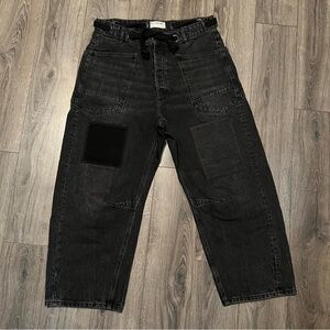 We The Free Black Barrel Jeans